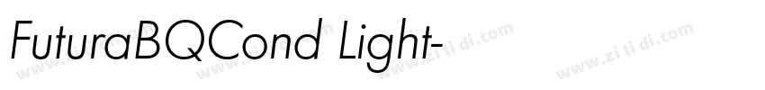 FuturaBQCond Light字体转换